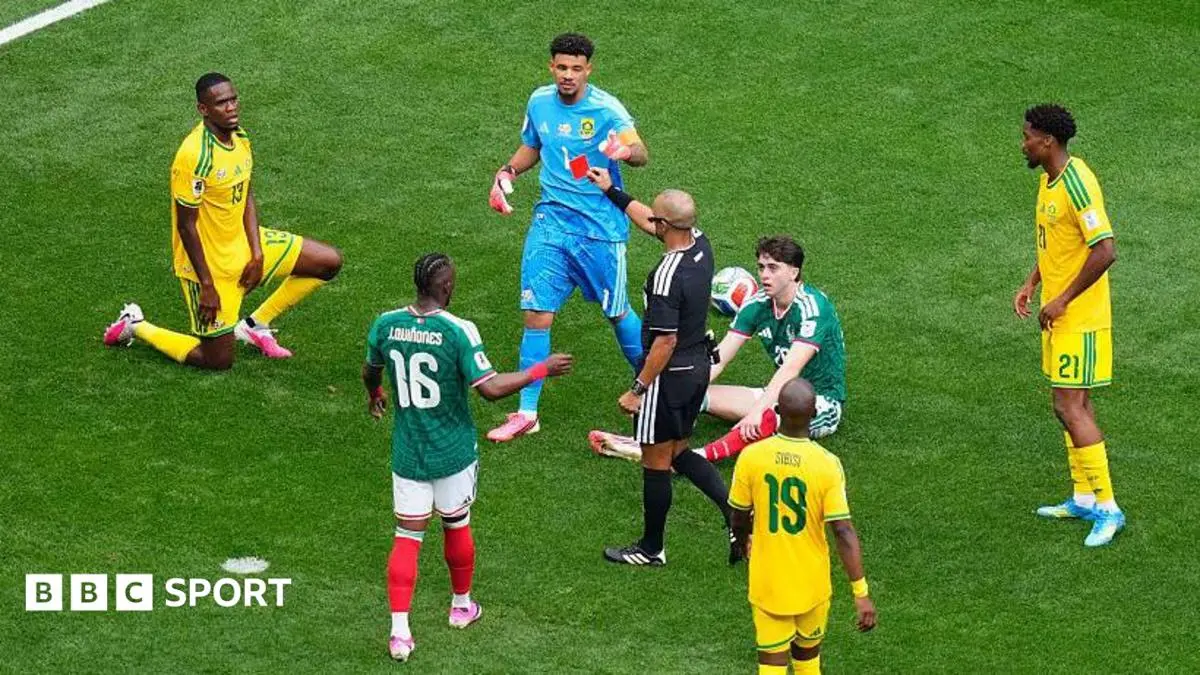 Three red cards – are referees getting tough at this World Cup?