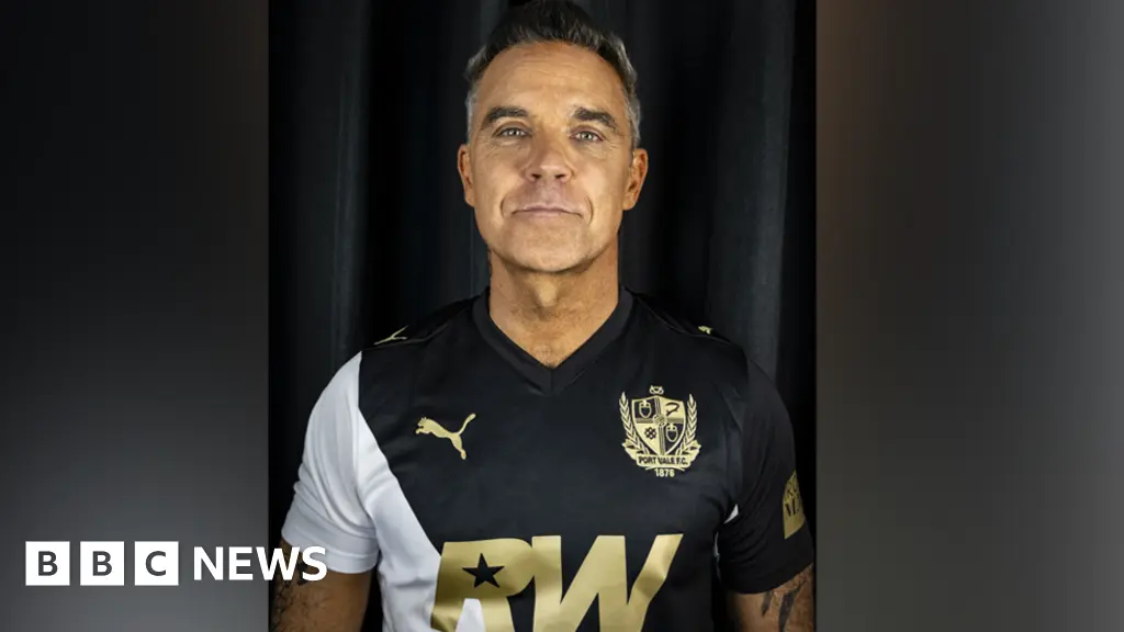 Robbie Williams named Port Vale shirt sponsor