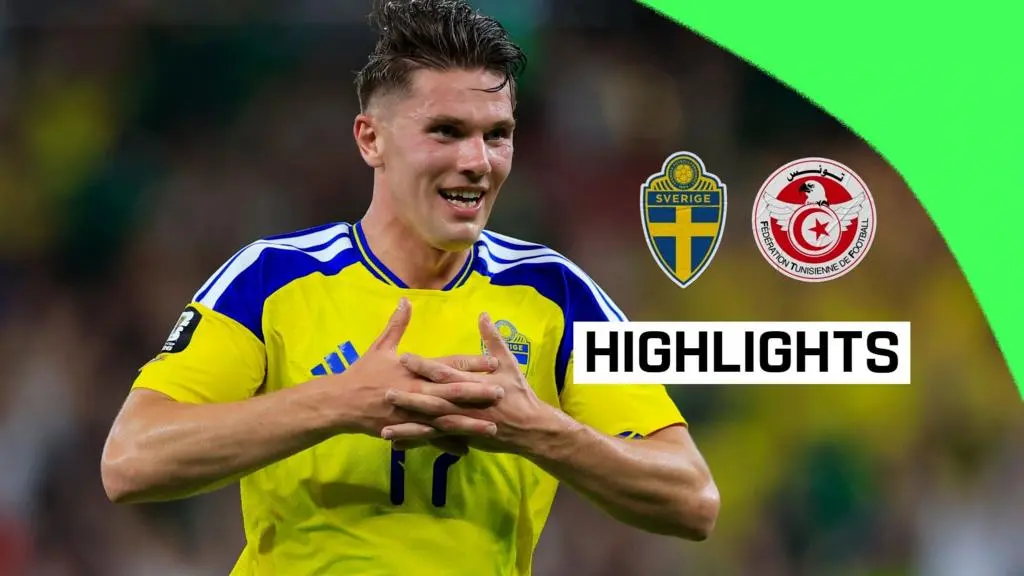 Gyokeres & Isak score as Sweden put five past Tunisia