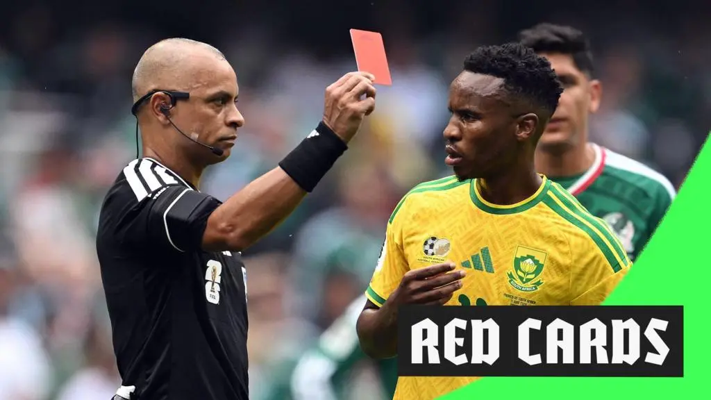Three red cards shown in opening game of World Cup