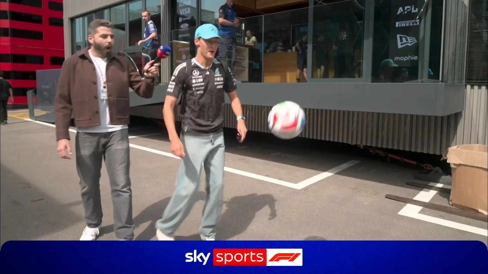 F1 drivers take on keepy uppies challenge ahead of World Cup!