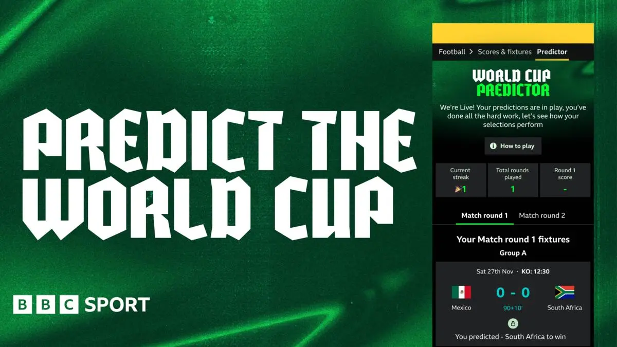 Play BBC Sport’s new World Cup predictor game