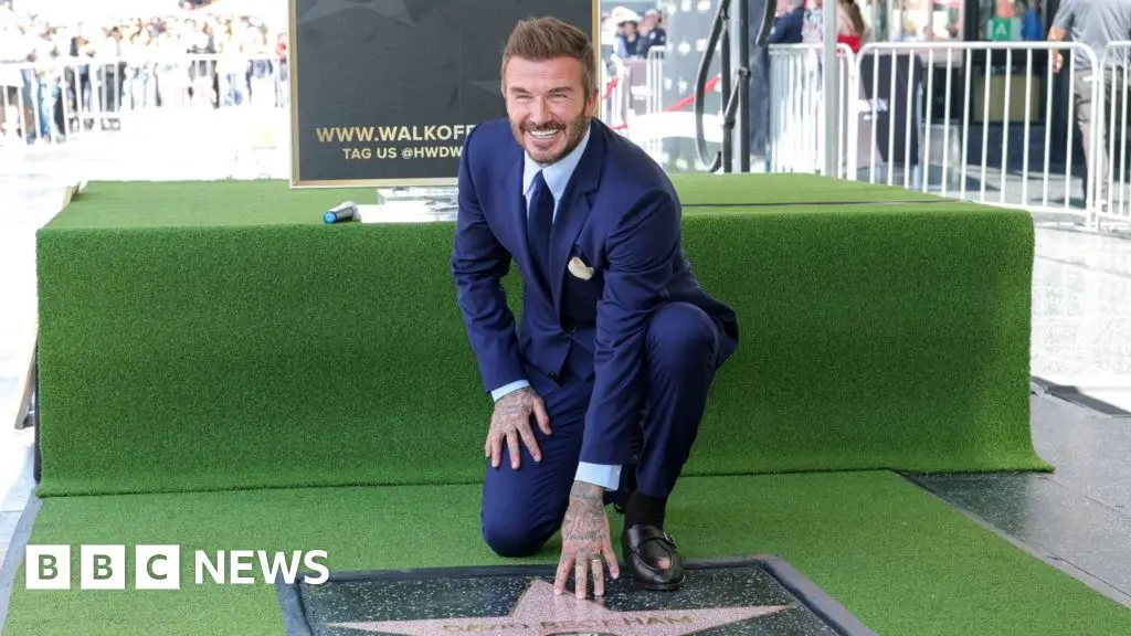 Beckham receives star on Hollywood Walk of Fame